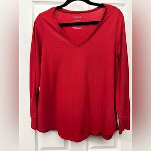 Torrid Long Sleeve V-Neck shirt